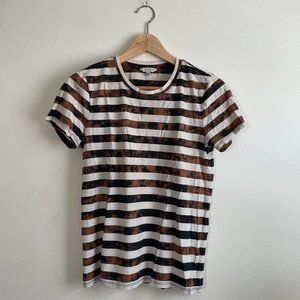 Lucky Brand Tie Dye Stripe Short Sleeve Tshirt Sz S